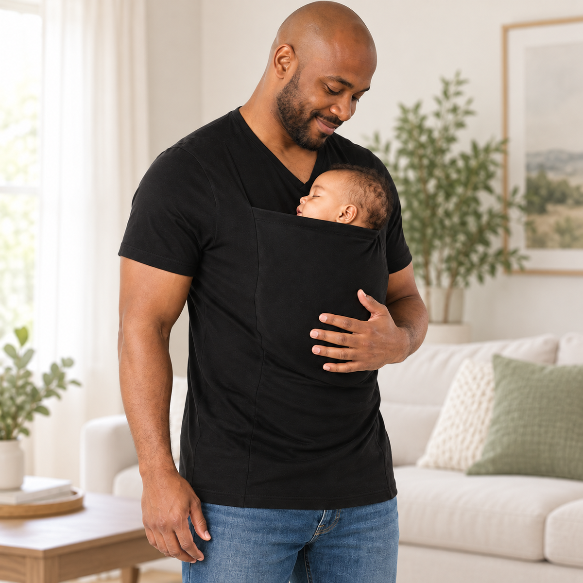 The Kangaroo Tee — Skin-to-Skin Shirt for Dad & Mom