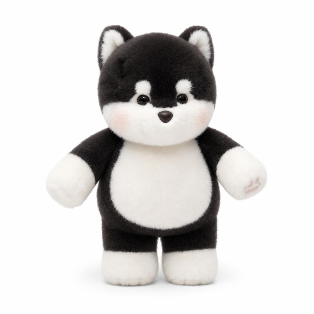Mia Plush Co. Shadow Husky plush toy